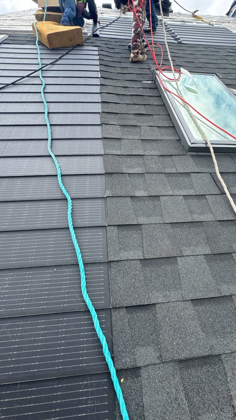 Innovative solar shingles providing clean energy and taking advantage of Michigan solar incentives.