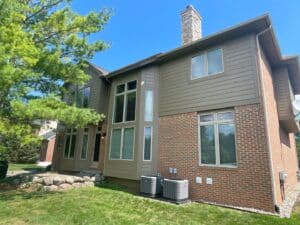 Close-up of LP siding texture and color options available for home exteriors.
