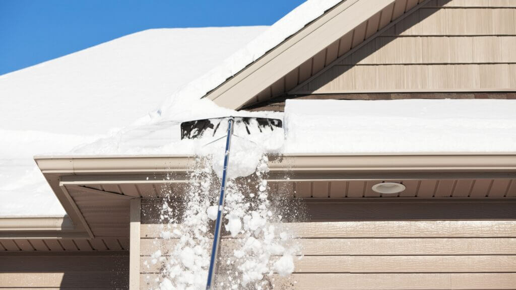 Winter Gutter Clean PRSE MI Ice