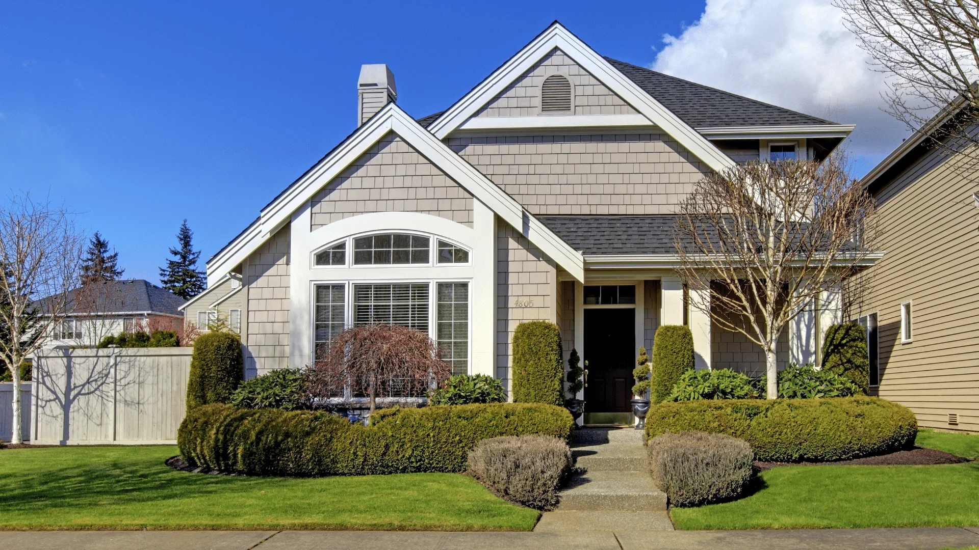 Modern residential home with premium roofing and siding installation by Performance Roofing and Siding